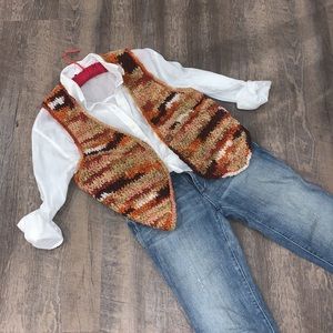 Vintage Knit Vest Handmade 1970’s